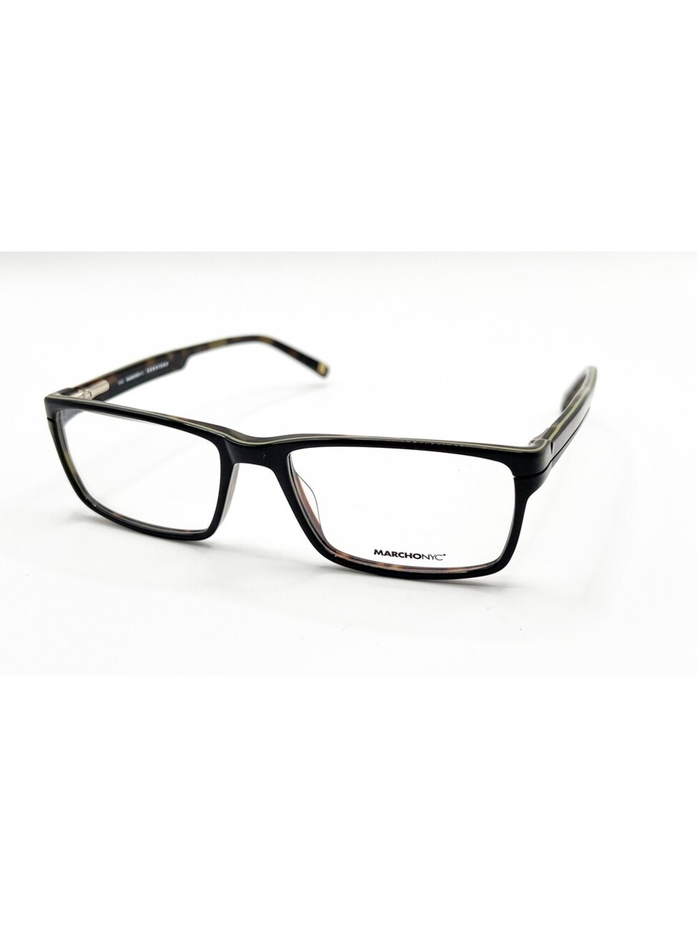 Marchon Nyc Leonard 300 Dark Army Authentic Eyeglasses 52-17-140